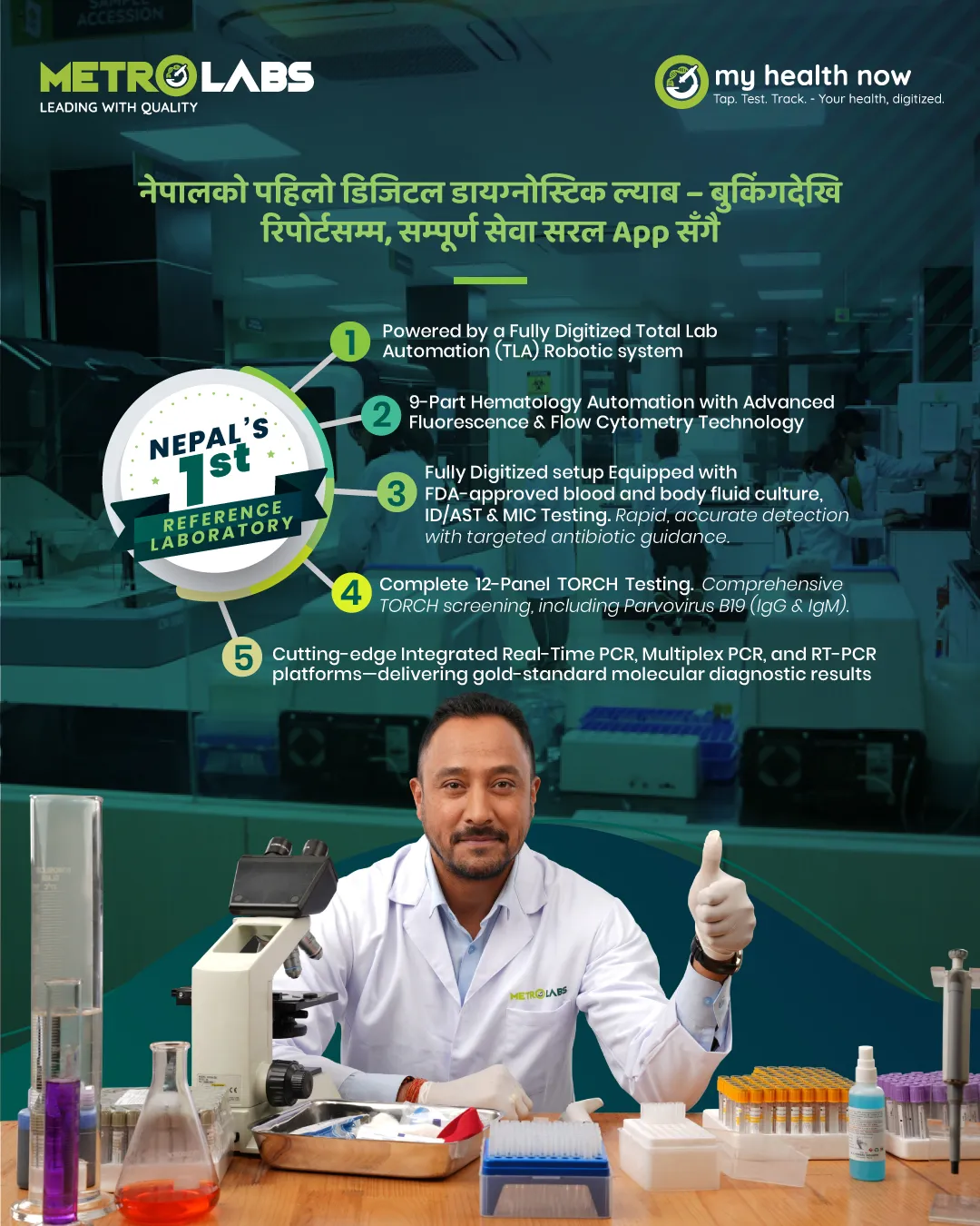 How technology supports diagnostic services and efficiency? 